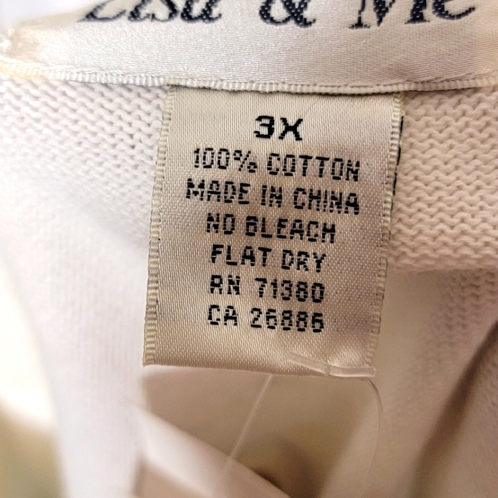 Lisa & Me Handpainted Sweater Size 3X.  #204 - Picture 6 of 7